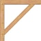 Ekena Millwork Traditional Block Smooth Bracket w/ Offset Brace, Western Red Cedar, 5 1/2"W x 34"D x 34"H BKT0604X34X34TRA05SWR - alternate 3
